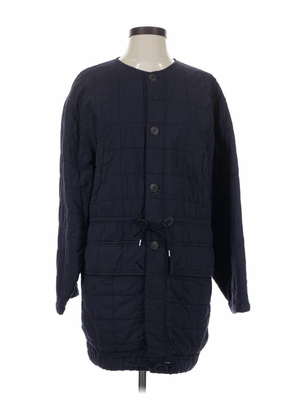Girls Of Dust Navy Blue Power Liner Jacket Quilted Coat XS